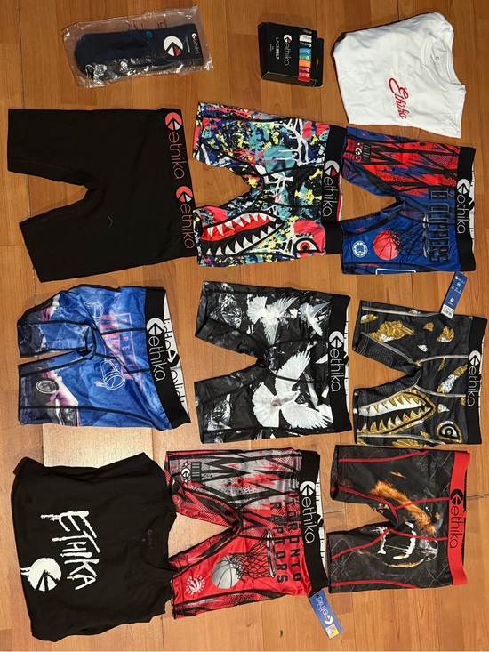 ethika Other - ethika Multicolor Graphic Boxer Briefs 8 pairs of NWOT SMALL BOYS SIZE t5